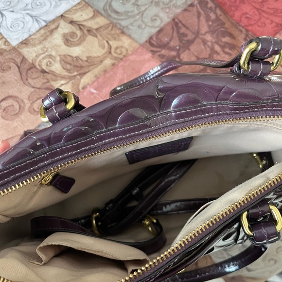 Coach Dark Purple Patent Leather - Picture 6 of 6